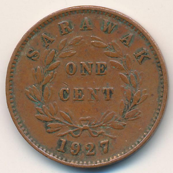 Саравак, 1 цент (1927 г.)