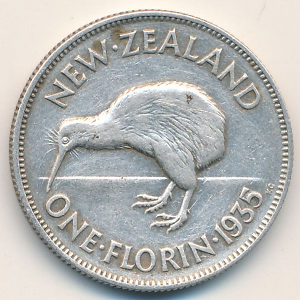 Новая Зеландия, 1 флорин (1935 г.)