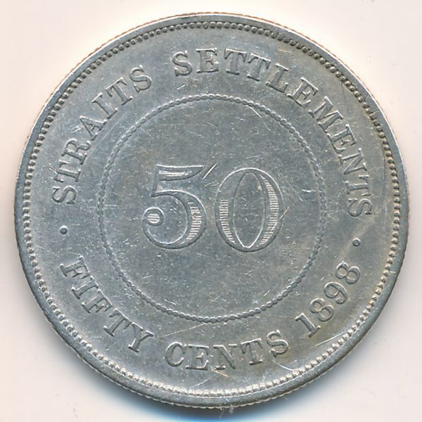 Стрейтс-Сетлментс, 50 центов (1898 г.)