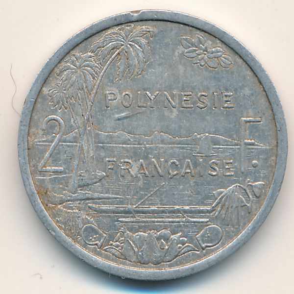 Французская Полинезия, 2 франка (1986 г.)