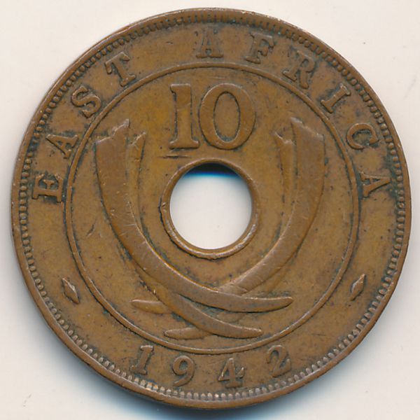 Восточная Африка, 10 центов (1942 г.)