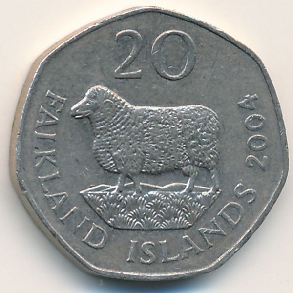 Фолклендские острова, 20 пенсов (2004 г.)