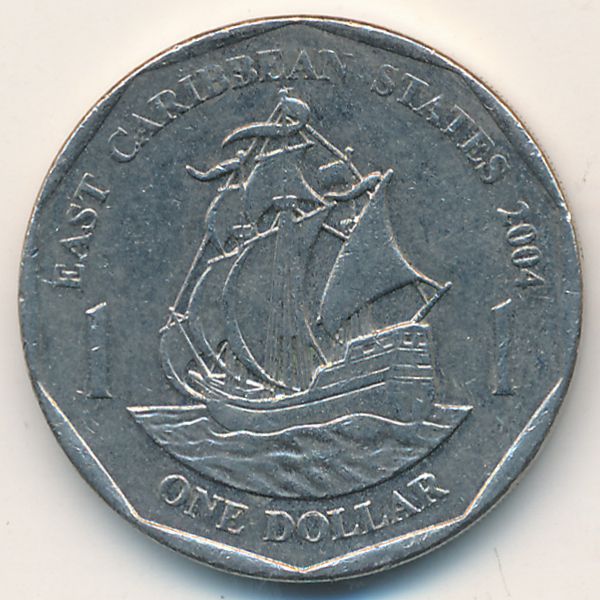 Восточные Карибы, 1 доллар (2004 г.)