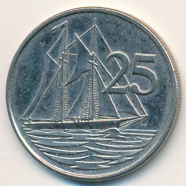 Каймановы острова, 25 центов (2005 г.)