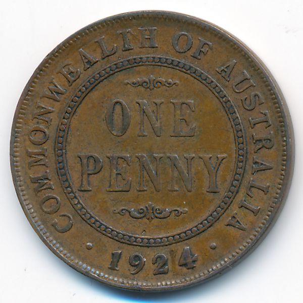 Австралия, 1 пенни (1924 г.)