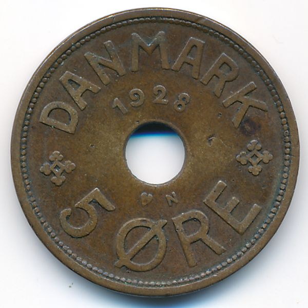 Дания, 5 эре (1928 г.)
