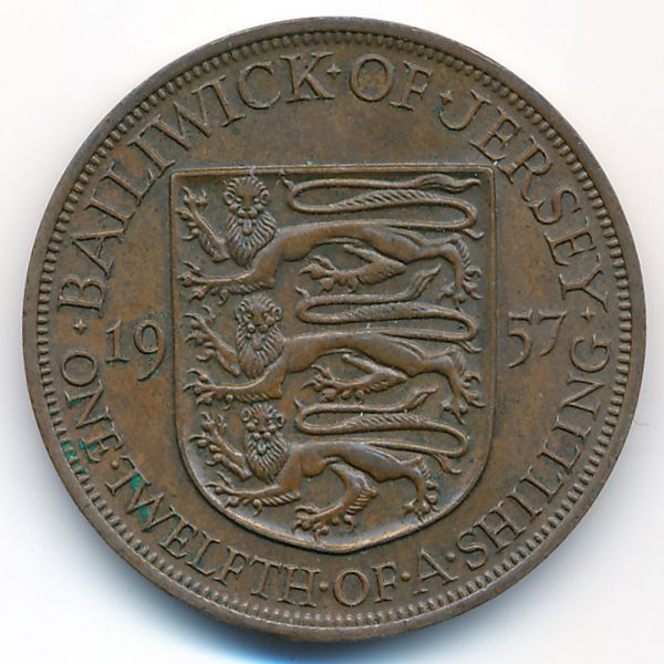 Джерси, 1/12 шиллинга (1957 г.)