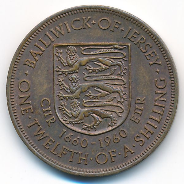 Джерси, 1/12 шиллинга (1960 г.)