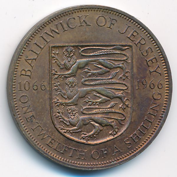 Джерси, 1/12 шиллинга (1966 г.)