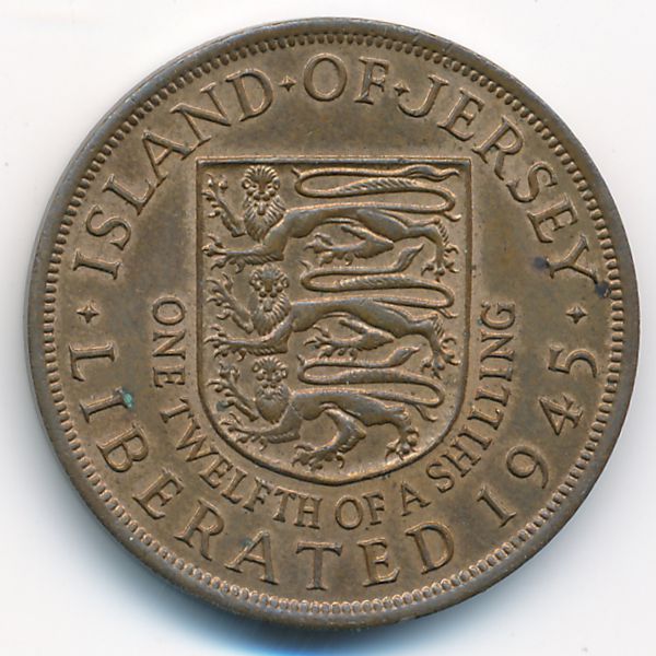 Джерси, 1/12 шиллинга (1945 г.)