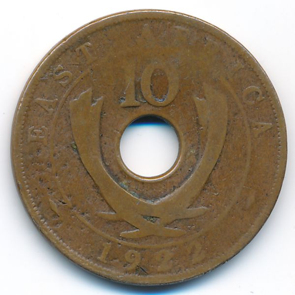 Восточная Африка, 10 центов (1922 г.)