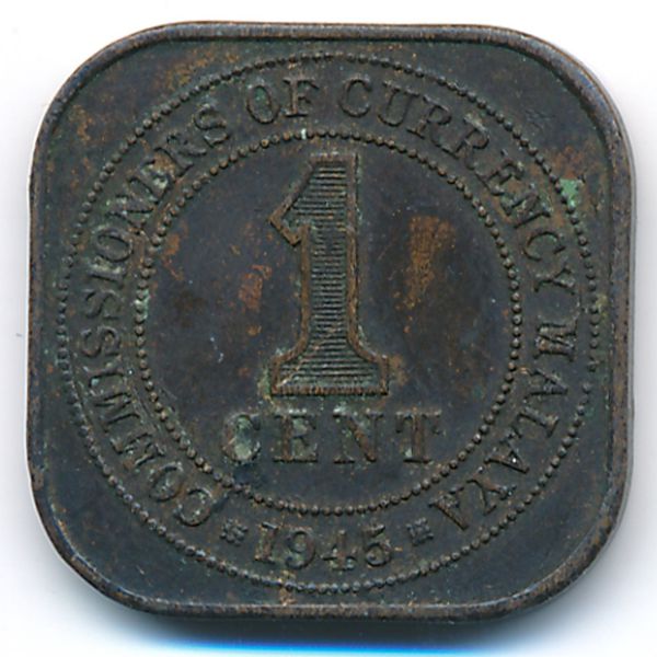 Малайя, 1 цент (1945 г.)
