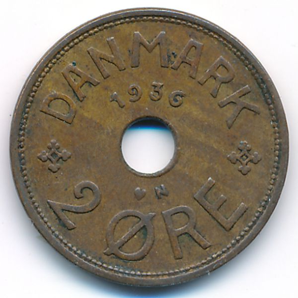 Дания, 2 эре (1936 г.)