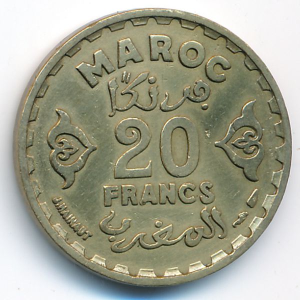 Марокко, 20 франков (1951 г.)