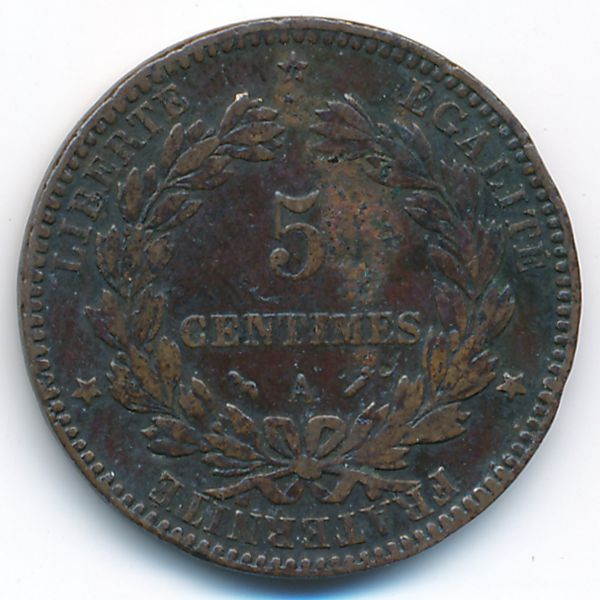 Франция, 5 сентим (1896 г.)