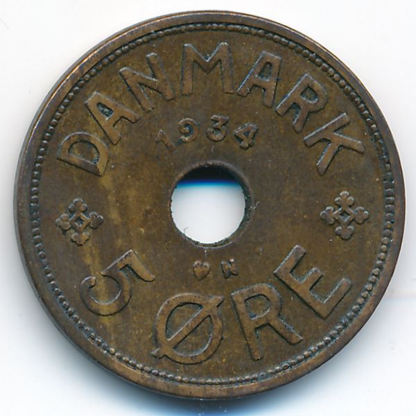 Дания, 5 эре (1934 г.)