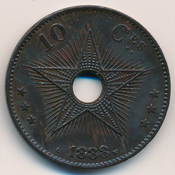 Свободный штат Конго, 10 сентим (1888 г.)