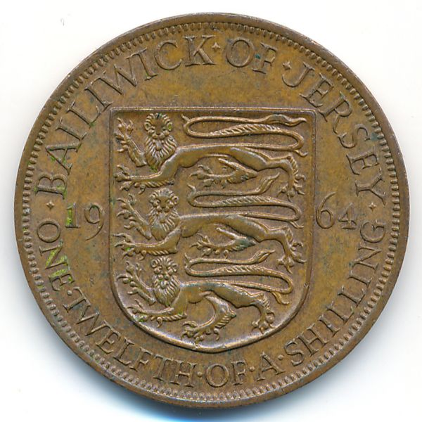 Джерси, 1/12 шиллинга (1964 г.)