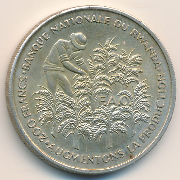 Руанда, 200 франков (1972 г.)