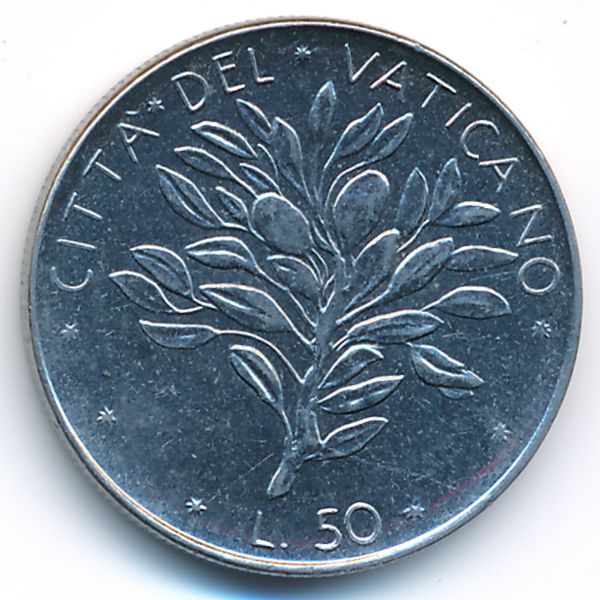Ватикан, 50 лир (1973 г.)
