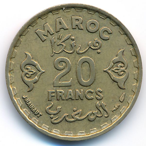 Марокко, 20 франков (1951 г.)