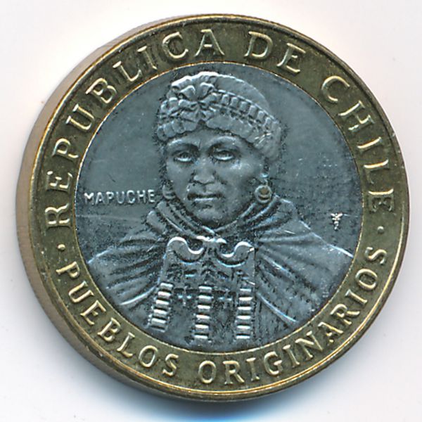 Чили, 100 песо (2014 г.)
