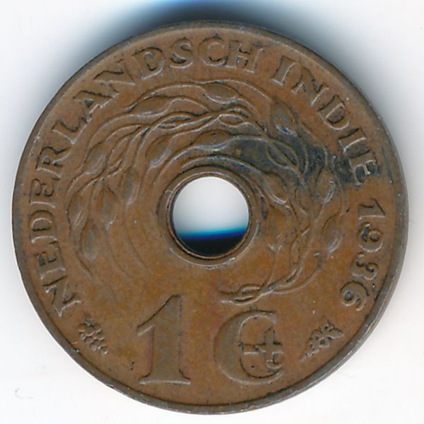 Нидерландская Индия, 1 цент (1936 г.)