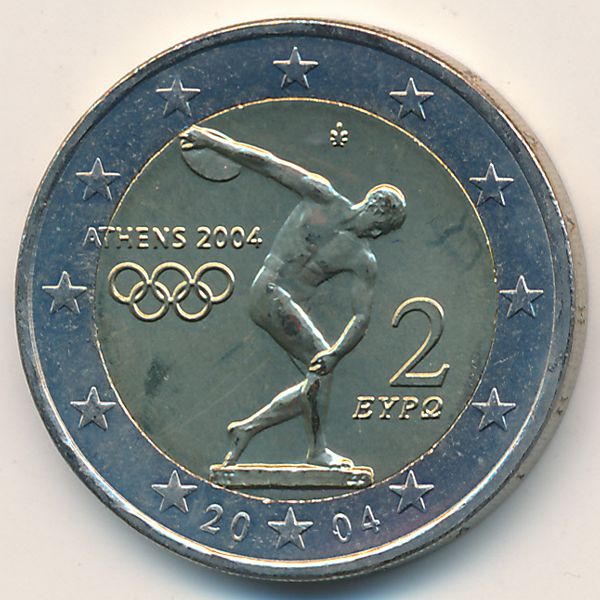 Греция, 2 евро (2004 г.)