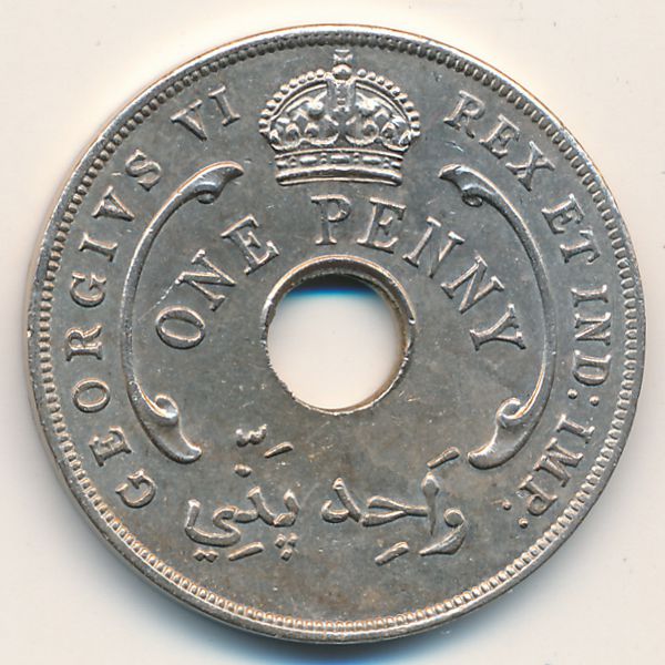 Британская Западная Африка, 1 пенни (1942 г.)