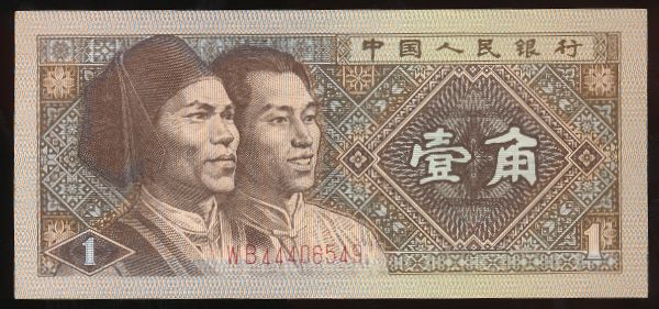 Китай, 1 цзяо (1980 г.)