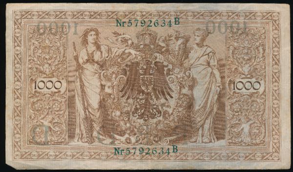 Германия, 1000 марок (1910 г.)