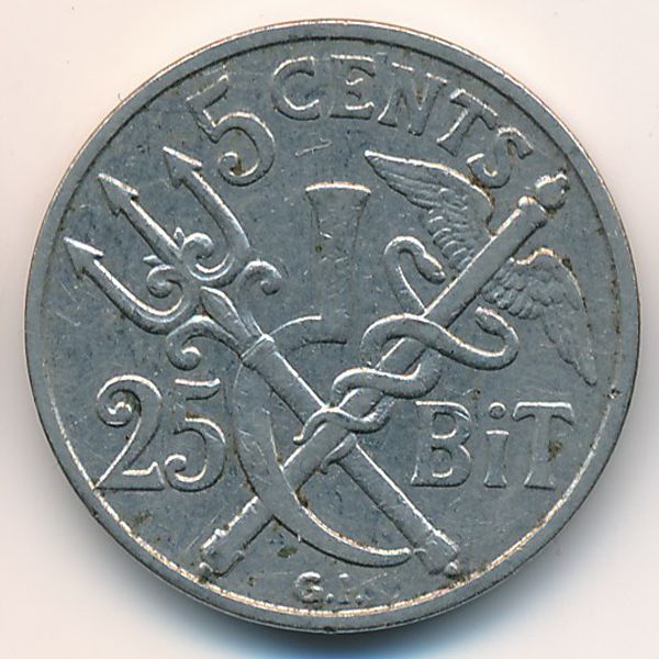 Датская Западная Индия, 5 центов (1905 г.)