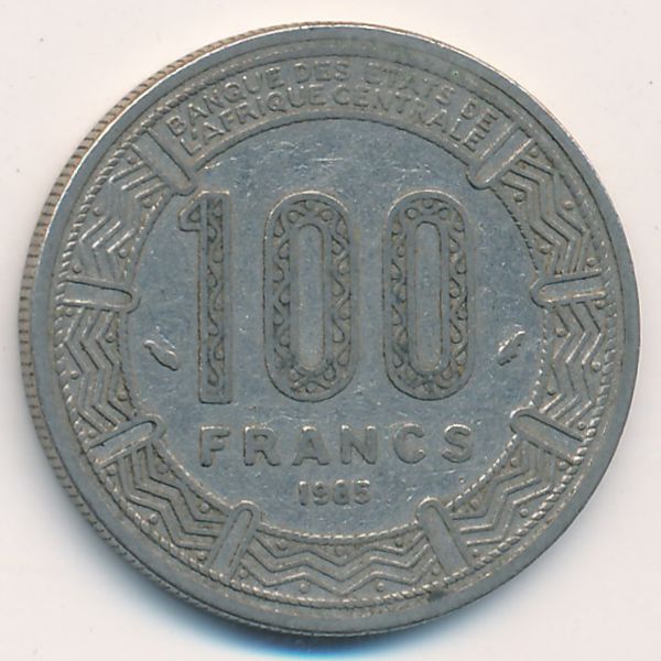 Чад, 100 франков (1985 г.)