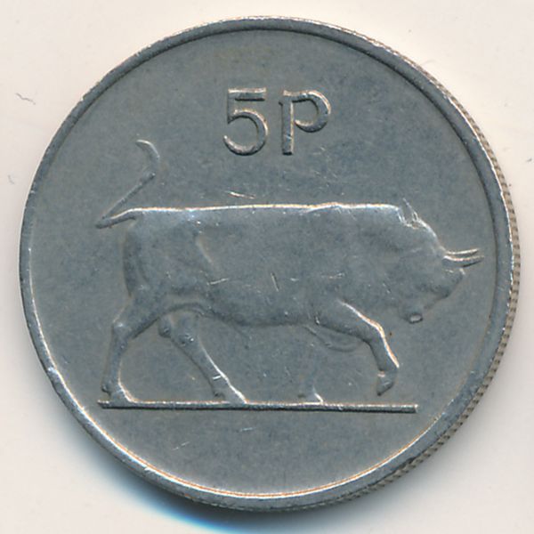 Ирландия, 5 пенсов (1976 г.)