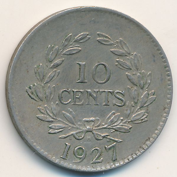 Саравак, 10 центов (1927 г.)