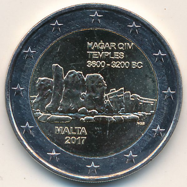 Мальта, 2 евро (2017 г.)