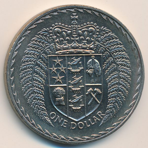 Новая Зеландия, 1 доллар (1975 г.)