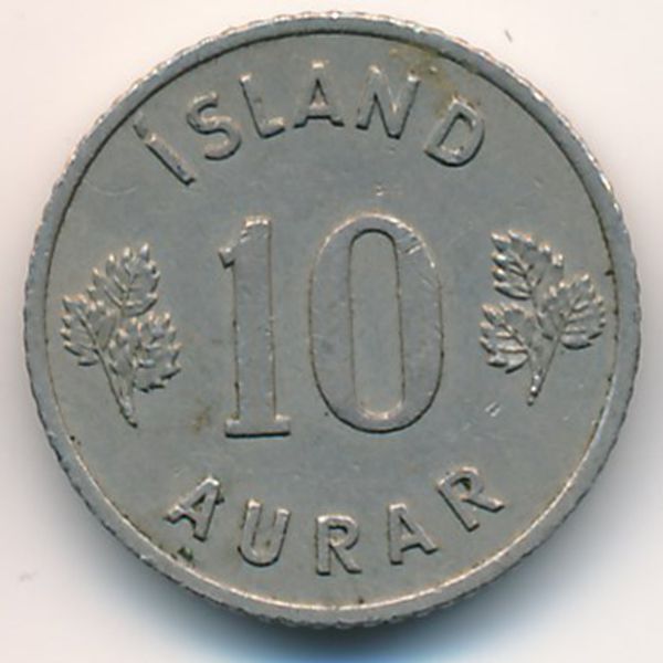 Исландия, 10 эйре (1957 г.)