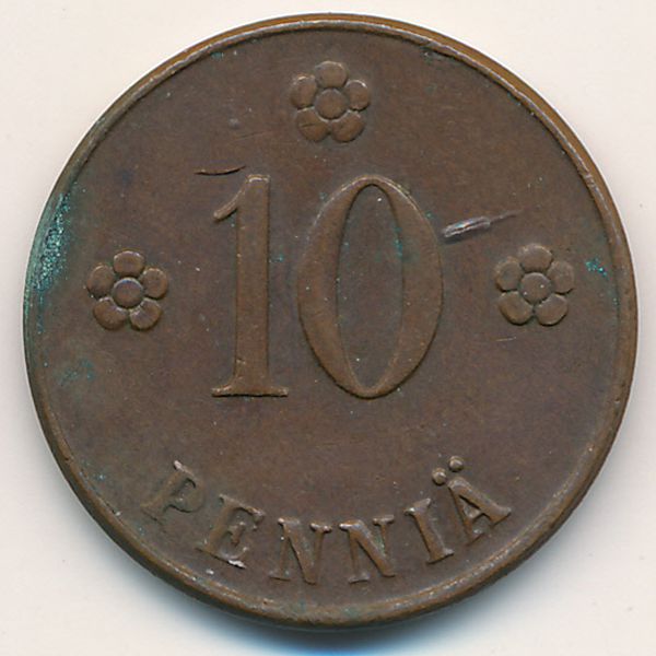 Финляндия, 10 пенни (1920 г.)