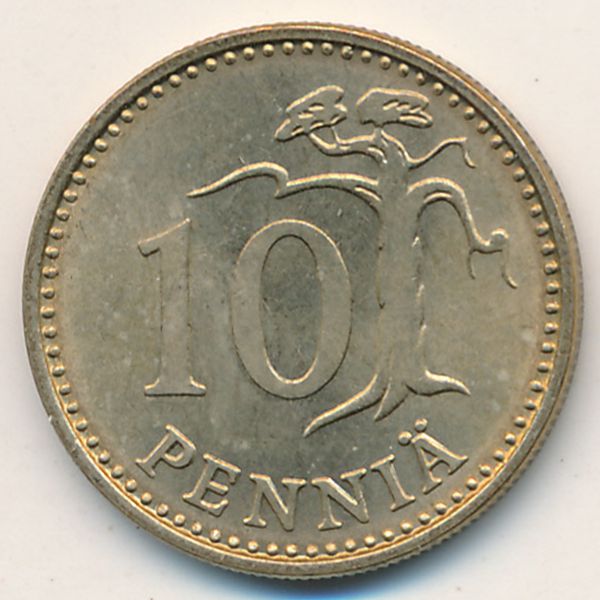 Финляндия, 10 пенни (1975 г.)