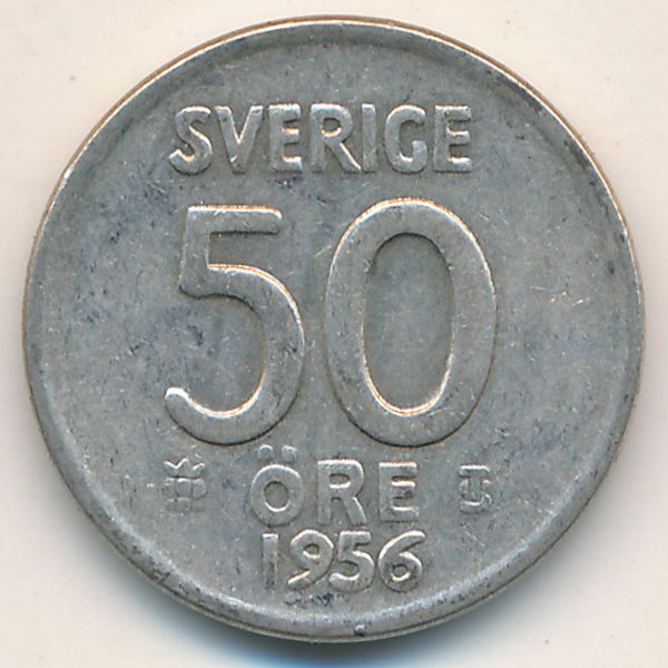 Швеция, 50 эре (1956 г.)