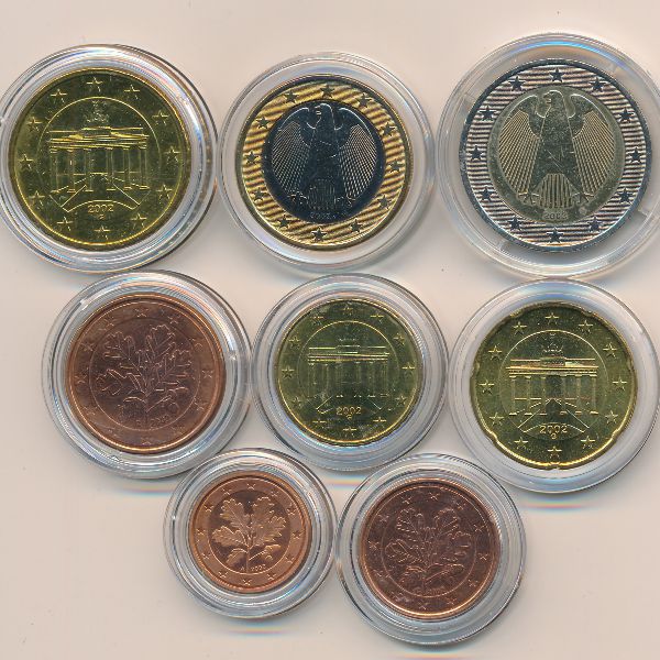 Германия, Набор монет (2002 г.)