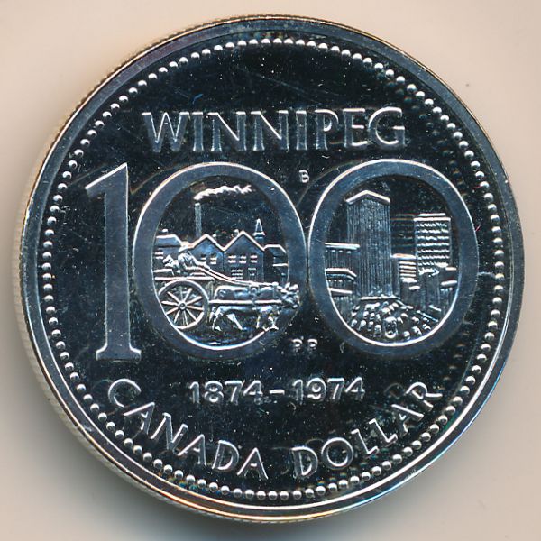 Канада, 1 доллар (1974 г.)