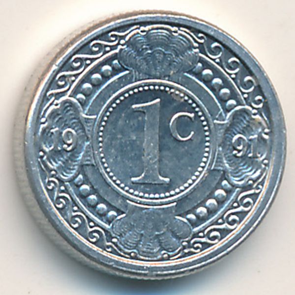 Антильские острова, 1 цент (1991 г.)