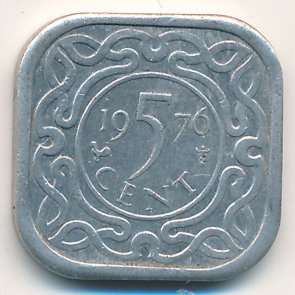 Суринам, 5 центов (1976 г.)