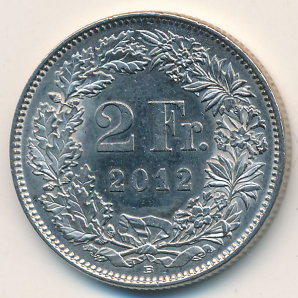 Швейцария, 2 франка (2012 г.)