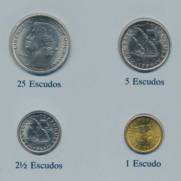 Португалия, Набор монет