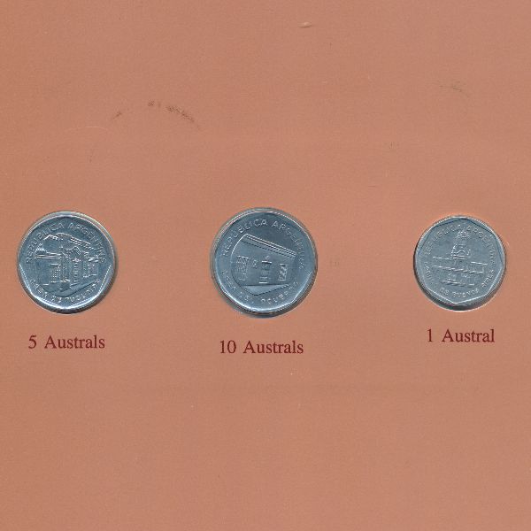 Аргентина, Набор монет (1989 г.)