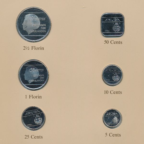 Аруба, Набор монет (1986 г.)