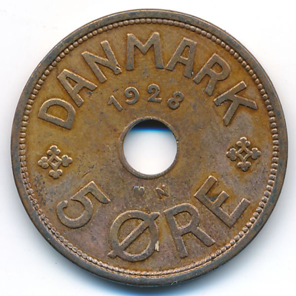 Дания, 5 эре (1928 г.)
